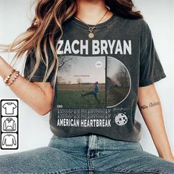 zach bryan music shirt, sweatshirt y2k 90s merch vintage album american heartbreak european summer tour 2023 tickets tee