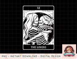 The Lovers Tarot Card Occult Goth Lesbian Skeleton Halloween T-Shirt copy