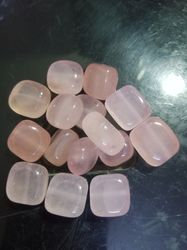 rose quartz small stones pack versatile decor and thoughtful gifting (multipack, 15mm size)