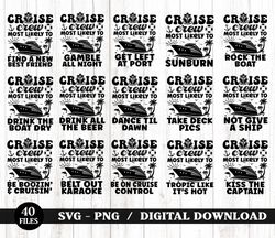 cruise ship bundle svg png, cutting files, family cruise shirts svg, cruise vacation svg bundle, group cruise shirts
