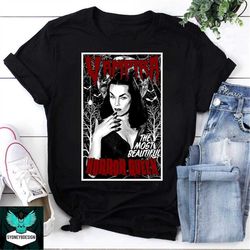 Vampira The Most Beautiful Horror Queen Vintage T-Shirt, Halloween Shirt, Horror Movie Shirt, Vampira Shirt, Vampire Shi