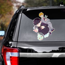 mob psycho 100 sticker, mob psycho 100 decal for car, anime decal, anime sticker for car, anime sticker