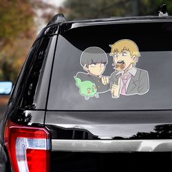 mob psycho 100 decal for car, mob psycho 100 sticker, anime sticker, anime sticker for car, anime decal