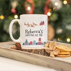 christmas eve mug, personalised, christmas eve, c