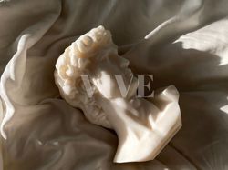 statue of david candle | david head | greek statue | bust | sculpture candle | michelangelo's david | renaissance venus