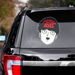 mob psycho 100 decal for car, mob psycho 100 sticker, anime decal, anime sticker, anime decal for car