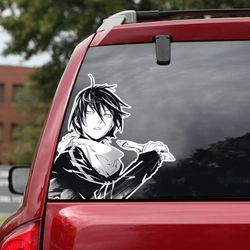 anime decal, noragami sticker, anime sticker, anime sticker for car, noragami decal for car, noragami, noragami decal