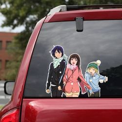 anime sticker, noragami sticker, anime decal, anime sticker for car, noragami decal for car, noragami, noragami decal