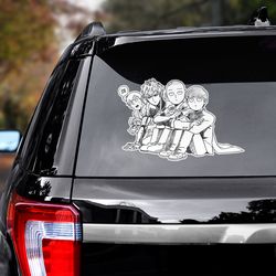 one punch man sticker, anime decal, anime sticker, one punch man, one punch man decal, manga car decal, manga decal