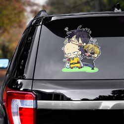 anime decal, anime sticker, manga decal, one punch man, one punch man decal, manga car decal, one punch man sticker