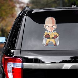 anime decal, one punch man sticker, anime sticker, one punch man, one punch man decal, manga car decal, manga decal