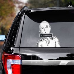 anime sticker, one punch man sticker, anime decal, manga decal, one punch man, one punch man decal, manga car decal