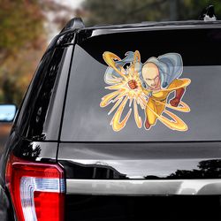 manga decal, one punch man sticker, anime decal, anime sticker, one punch man, manga car decal, one punch man decal