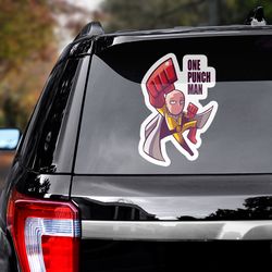 one punch man, anime decal, anime sticker, manga decal, one punch man decal, manga car decal, one punch man sticker