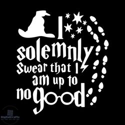 i solemnly swear that i am up to no good shirt design svg file