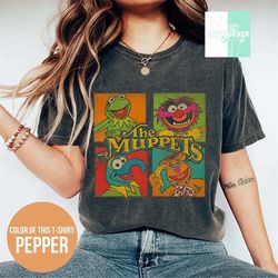 vintage the muppets shirt, kermit frog animal gonzo fozzie bear shirt, 80s classic movie tee, muppets tee, the muppet sh