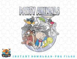 looney tunes group shot party animals png, sublimation, digital download