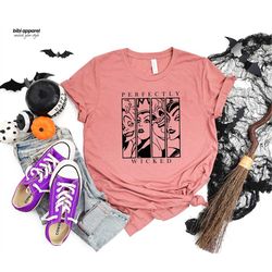 perfectly wicked shirt | halloween shirt | witch hat shirt | halloween spell shirt | halloween gift tee | bella canvas