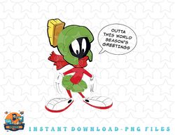 looney tunes marvin seasons greetings christmas png, sublimation, digital download