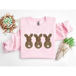 easter bunny sweatshirt, easter shirt, bunny shirt, happy easter shirt, easter gift, kids easter shirt, easter matching