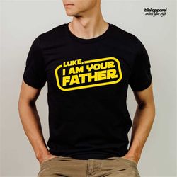 personalized name, i am your father t-shirt tshirt tee shirt fathers day gift dad grandpa star wars parody present papa