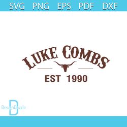 vintage luke combs 1990 bull skull luke combs svg cutting files