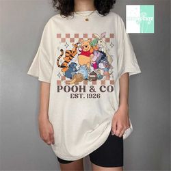 Winnie The Pooh Shirt, Disney Pooh And Friends Shirt, Disney Pooh Co Est 1926 Shirt, Disney Pooh Checkered Shirt, Disney