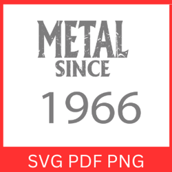 Metal Since 1967 Svg