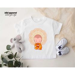 praying baby, baby shower gift, buddha shirt, baby bodysuit, youth tee, toddler tee, kids faith shirt, prayer first