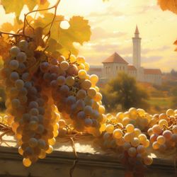 sun-kissed grapes: a midsummer's vineyard symphony