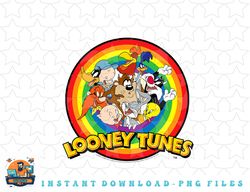 looney tunes pride group shot rainbow circle png, sublimation, digital download