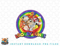 looney tunes pride group shot rainbow logo png, sublimation, digital download