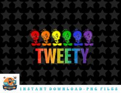 looney tunes pride tweety rainbow png, sublimation, digital download