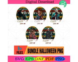 killin it since 19 halloween slasher sublimation png, horror characters pnghalloween slasher, design bundle, horror char