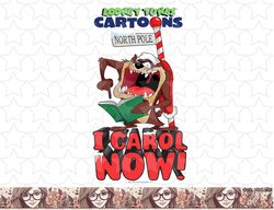 looney tunes taz i carol now christmas png, sublimation, digital download