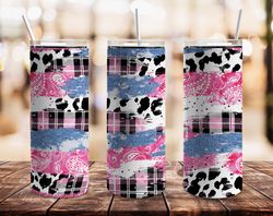 black pink tumbler, seamless tumbler, seamless skinny tumbler