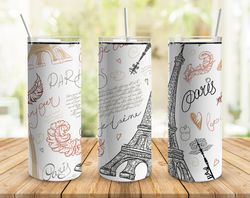 blvck paris tumbler, seamless tumbler, seamless skinny tumbler