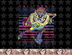 looney tunes taz venice beach california portrait png, sublimation, digital download