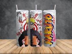 naruto sublimation tumbler, anime tumbler, anime skinny tumbler