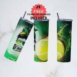 tennis mom tumbler, tennis mom straight & tapered sublimation wrap skinny tumbler, tennis mom sublimation skinny tumbler