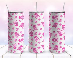 pink drink tumbler, seamless tumbler, seamless skinny tumbler