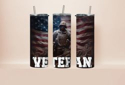 veteran tumbler, veteran skinny tumbler, flag tumbler