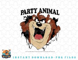 looney tunes taz party animal breakthrough portrait png, sublimation, digital download