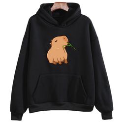 capybara hoodie, cute capybara hoodie print