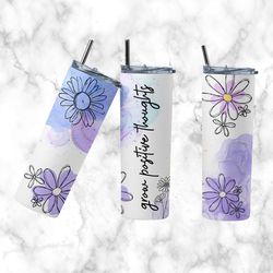 grow positive thoughts tumbler, grow positive thoughts straight skinny tumbler, grow positive sublimation skinny tumbler