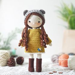 crochet doll for sale, amigurumi doll for sale, crochet amigurumi doll, princess doll, stuffed doll, cuddle doll