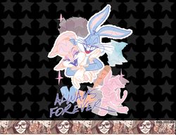 looney tunes valentines day lola bugs bunny always forever png, sublimation, digital download
