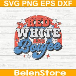 groovy red white and boujee svg, 4th of july svg, patriotic svg, cricut, svg files, cut file, dxf, png, svg, digital