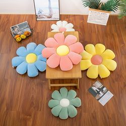 soft & cozy flower plush toy cushion