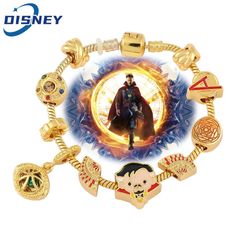 marvel avengers doctor strange superhero stephen strange eye of agamotto beads diy bangles for girl bracelet